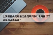 上海限行内走动没出去罚不罚款？上海限行了还在路上怎么办？