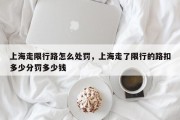 上海走限行路怎么处罚，上海走了限行的路扣多少分罚多少钱