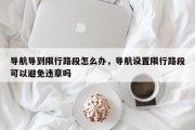 导航导到限行路段怎么办，导航设置限行路段可以避免违章吗